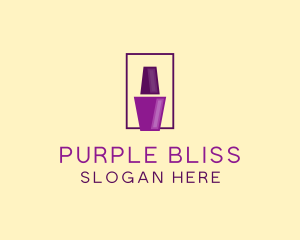 Purple Nail Polish logo design