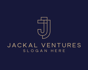 Geometric Enterprise Letter J logo design