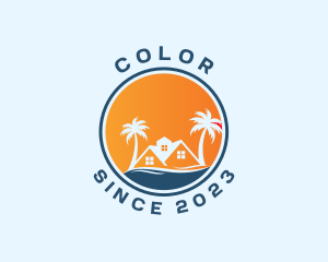 Tropical - Residential Beach House logo design