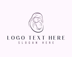 Children Center - Infant Baby Mother logo design