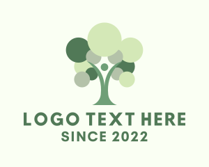 Meditation - Sustainable Tree Planting logo design