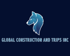Esports - Gradient Wolf Head logo design