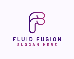 Generic Gradient Letter F logo design