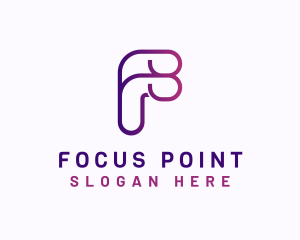 Generic Gradient Letter F logo design