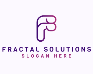 Generic Gradient Letter F logo design