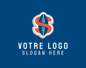 Football Team Letter S  Logo