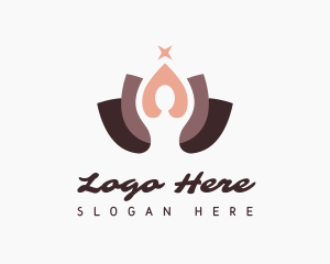 Therapist - Elegant Yoga Lotus logo design