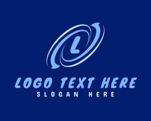 Load - Ellipse Rotating Arrow logo design