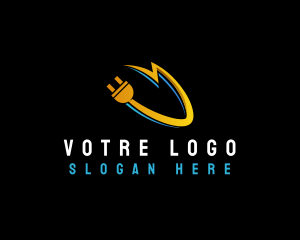 Electrical - Plug Volt Charge logo design