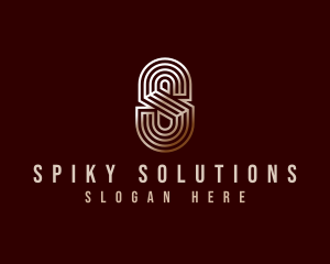 Luxury Industrial Letter S logo design