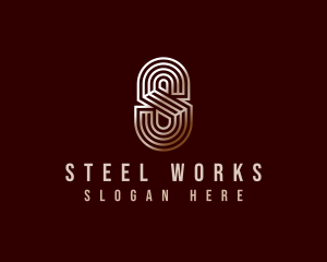 Luxury Industrial Letter S logo design