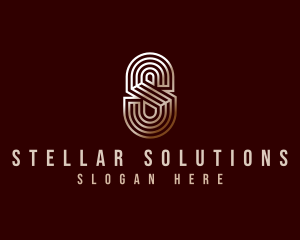 Luxury Industrial Letter S logo design