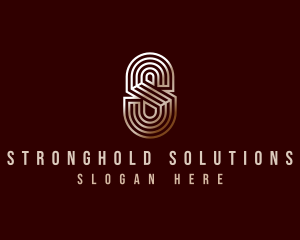 Luxury Industrial Letter S logo design