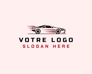 Driving - Drag Racing Car Race logo design