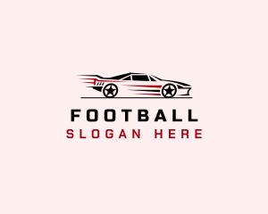 Supercar - Drag Racing Car Race logo design