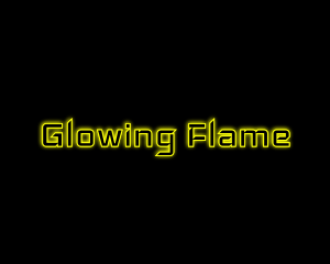 Yellow Glow Neon logo design