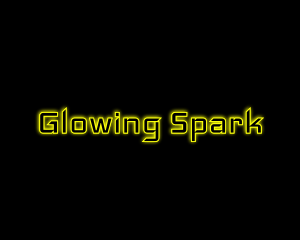 Yellow Glow Neon logo design