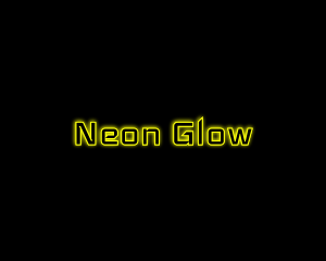 Yellow Glow Neon logo design