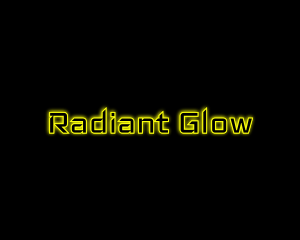Glow - Yellow Glow Neon logo design