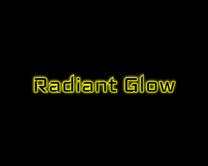 Yellow Glow Neon logo design