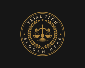 Trial - Legal Justice Scales logo design