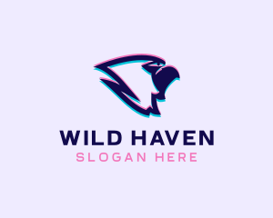 Wild Bird Glitch logo design