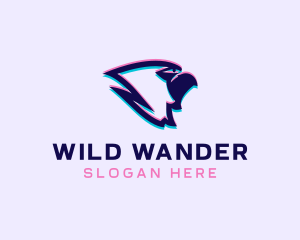 Wild Bird Glitch logo design