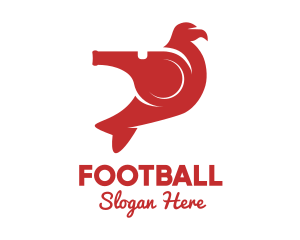 Bird - Red Whistle Bird logo design