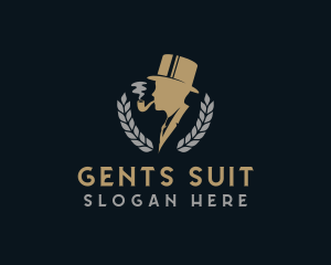 Gentleman Pipe Smoke logo design