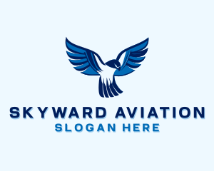 Falcon Wings Aviation logo design