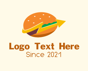 American Food - Fast Food Burger Hamburger logo design