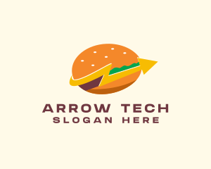 Fast Food Burger Hamburger logo design