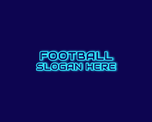 Esports - Futuristic Blue Neon Signage logo design