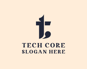 Modern Company Letter T logo design