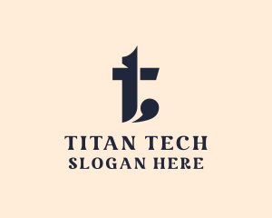 Modern Company Letter T logo design