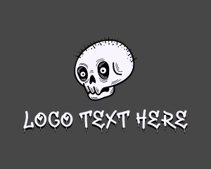 Rockband - Punk Tattoo Skull logo design