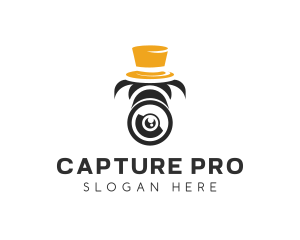 Dslr - Camera Hat Photography logo design