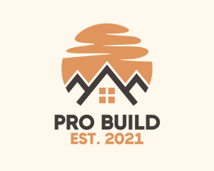 Sunset Building Property  logo design