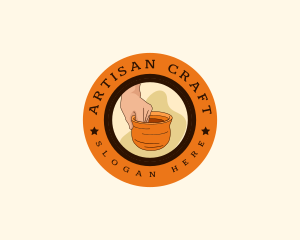 Handcrafter Artisan Pottery logo design