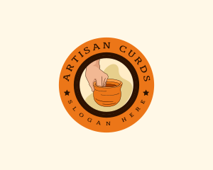 Handcrafter Artisan Pottery logo design