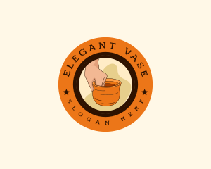 Handcrafter Artisan Pottery logo design