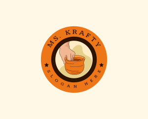 Handicraft - Handcrafter Artisan Pottery logo design