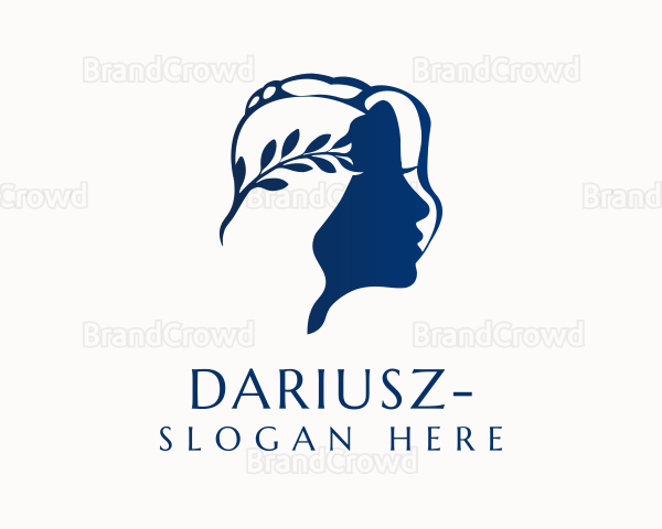 Mediterranean Laurel Goddess Logo