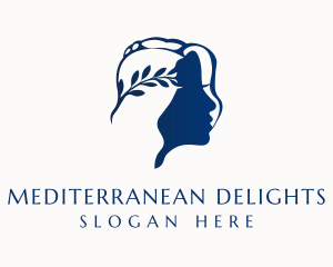 Mediterranean - Mediterranean Laurel Goddess logo design