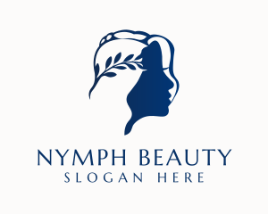 Nymph - Mediterranean Laurel Goddess logo design