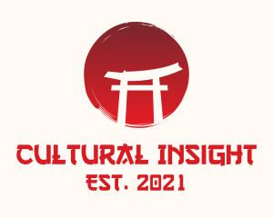 Cultural Shrine Gate  logo design