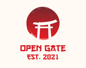 Cultural Shrine Gate  logo design