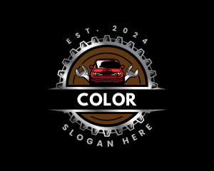 Car Garage Restoration Logo