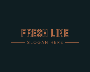 Creative Line Wordmark logo design