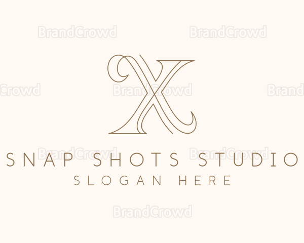 Boutique Fashion Letter X Logo